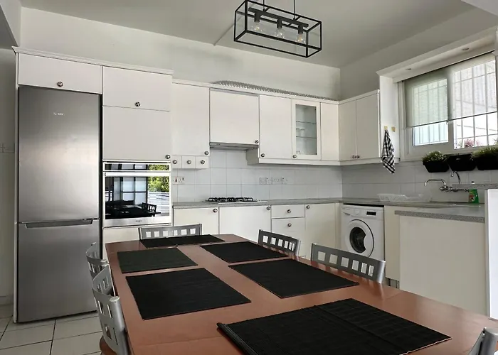 White House With Garden And Bbq In Strovolos 公寓